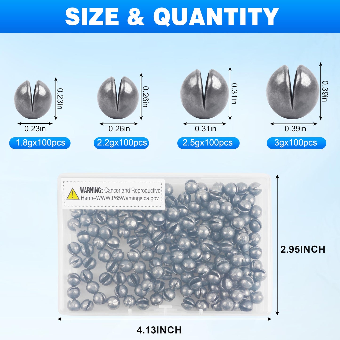 100pcs Split Shot Fishing Weights Removable Round Fly Fishing Line Sinkers Reuseable Clip On Weights Freshwater Saltwater Split Shot Fishing Sinkers 2.2g