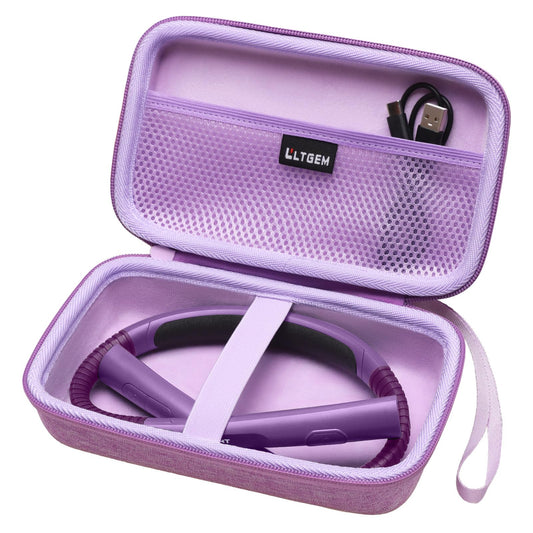 LTGEM Neck Light Case Compatible with Glocusent/Gritin/EastPin/Vekkia/Enclize/NIVAVA/LUXJET Neck Reading Light Cases, Book Light for Reading in Bed Cases,Purple(Case Only)