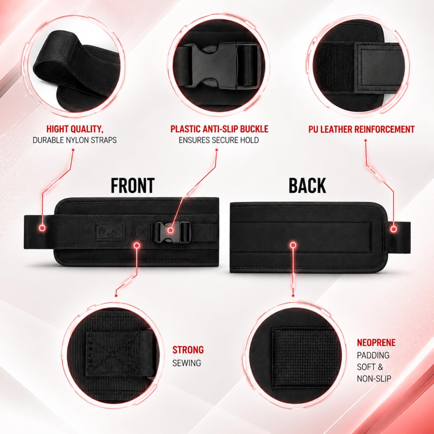 PowerStrides hip thrust belt for dumbbells – Best weightlifting Belt for home gym equipment workout and fitness weight lifting for men and women, perfect weights pad bandes accessories trainer at home for booty, glute and pilates exercise.