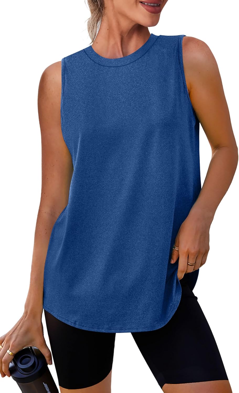 Skiennix Women's Workout Tank Tops - Lightweight Sleeveless Athletic Shirts for Yoga & Running | Loose Fit
