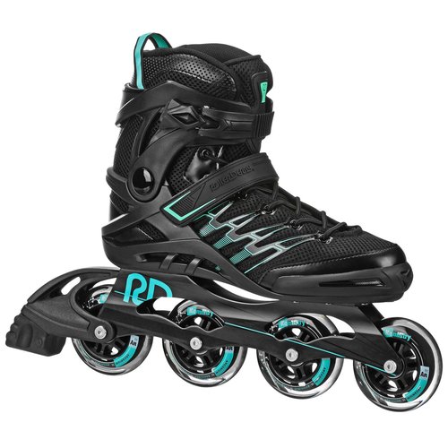 Roller Derby Q-84 Women's Inline Skates - Black/Teal - Size 07