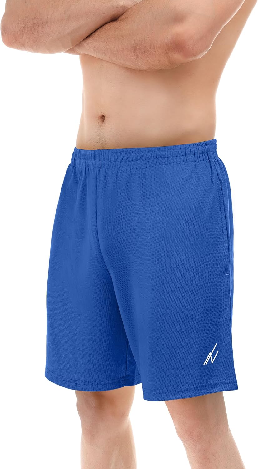 NY Threads Men's Athletic Shorts - Quick Dry, Lightweight, Loose-Fit Running Gym Shorts with Pockets