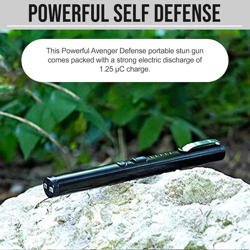 ADS-15SBP Pen Stun Gun | Rechargeable Self Defense Device for Women's Protection