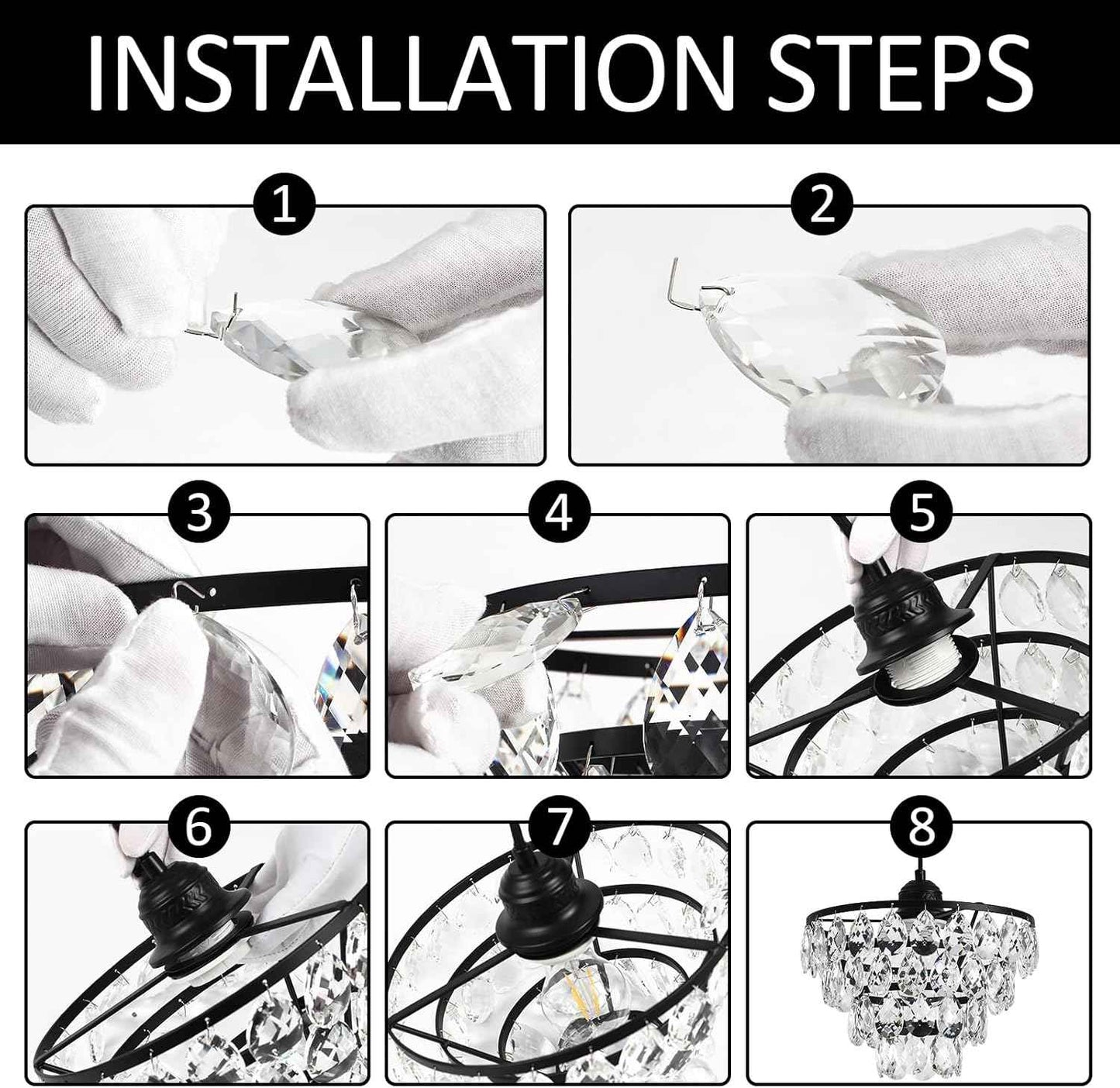 Gold Crystal Mini Chandelier - Modern Flush Mount Ceiling Light for Hallway & Bedroom