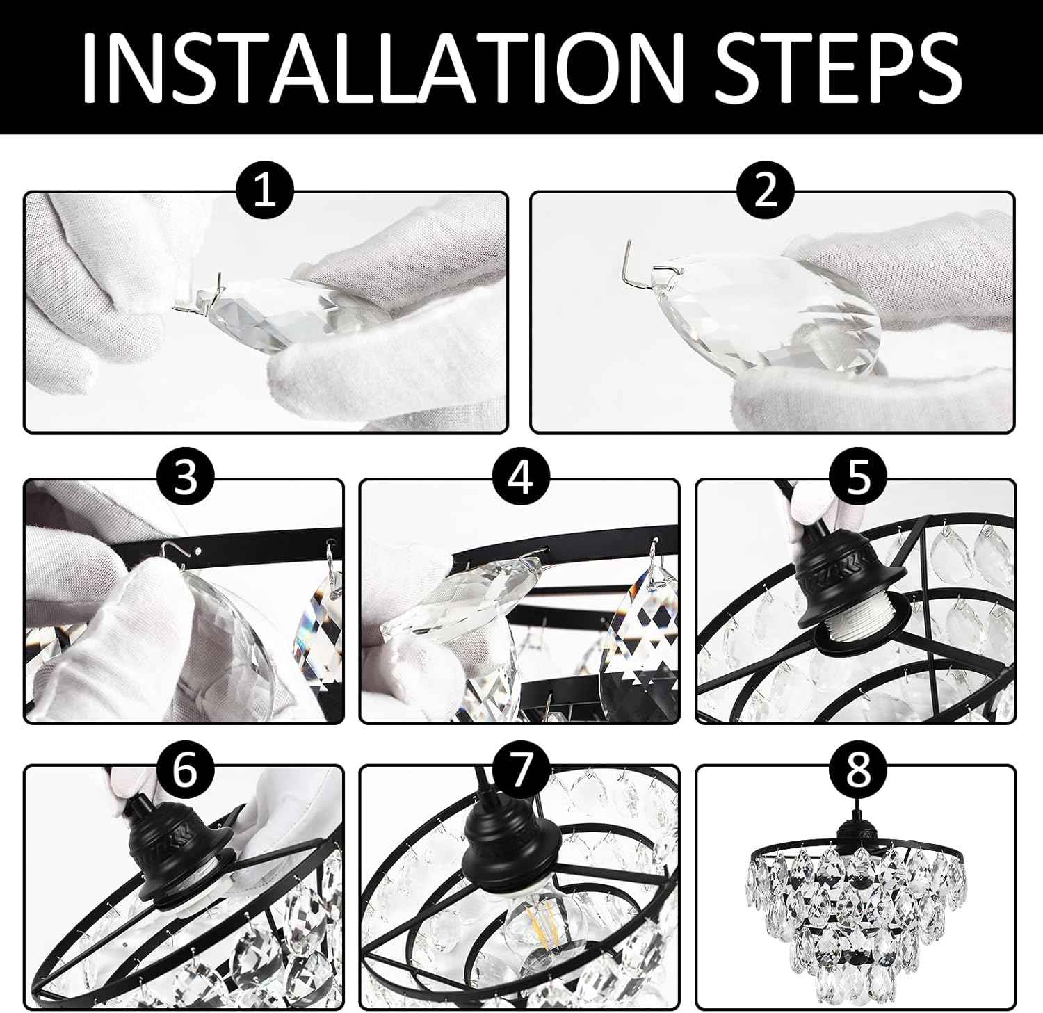 Gold Crystal Mini Chandelier - Modern Flush Mount Ceiling Light for Hallway & Bedroom