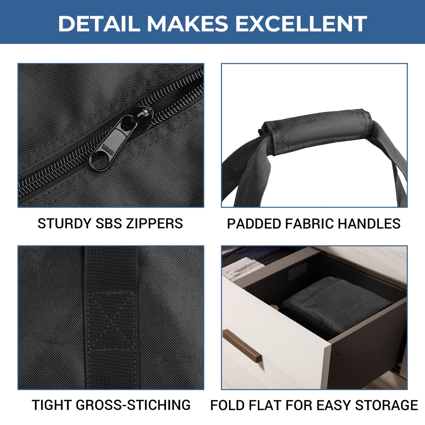 COOLBEBE 45 Inch Tripod Carrying Case - 45x7x7 Inch Storage Bag, Black