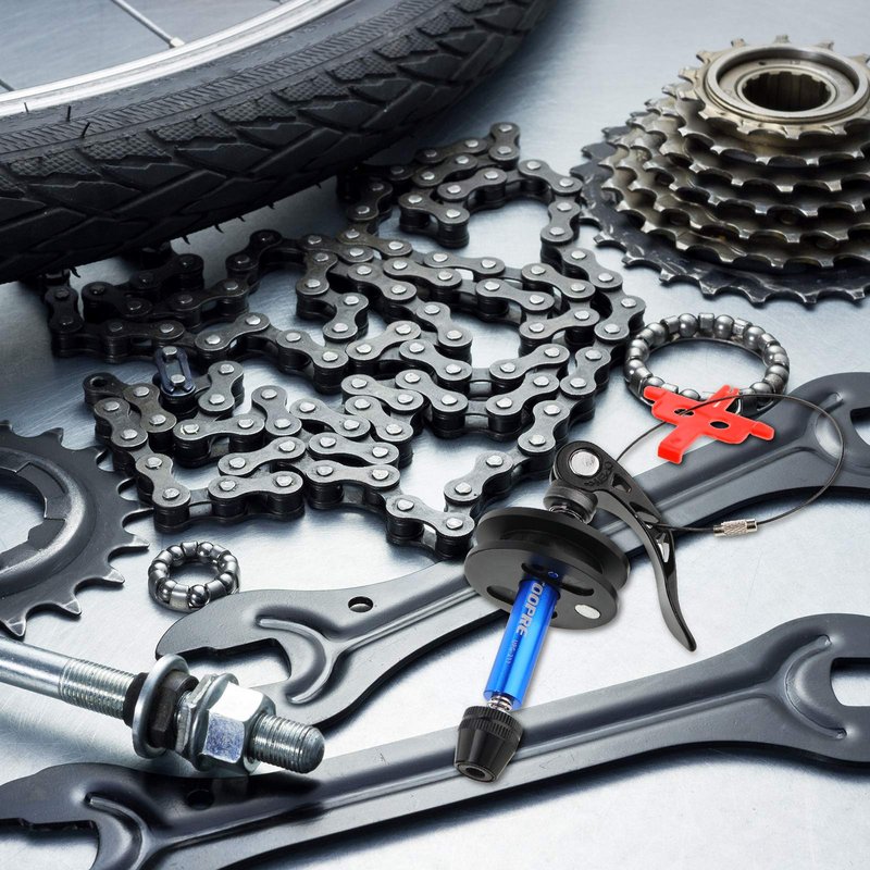 Sumind Bike Chain Holder Bicycle Bike Chain Keeper Holder Bike Dummy Hub Chain Keeper for Chain Cleaning Transporting Lubing Storing