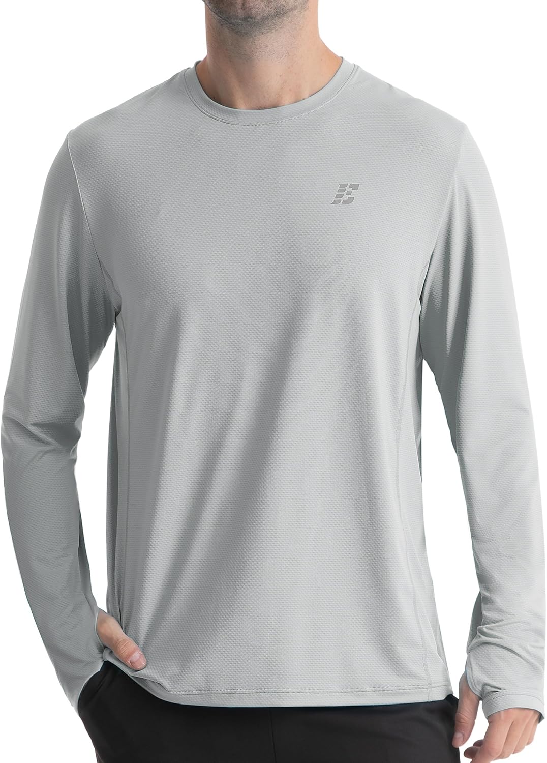 Skiennix Men's UPF 50+ Sun Protection Shirt - Lightweight UV Long Sleeve Swim Rash Guard for Outdoor Activities