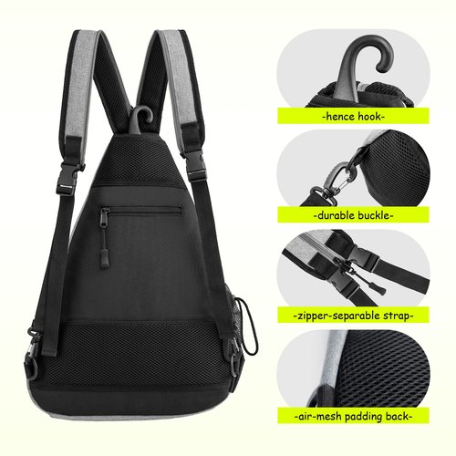 Himal Pickleball Bag Adjustable, Pickleball Backpack with Water Bottle Holder for Men and Women(Grey)
