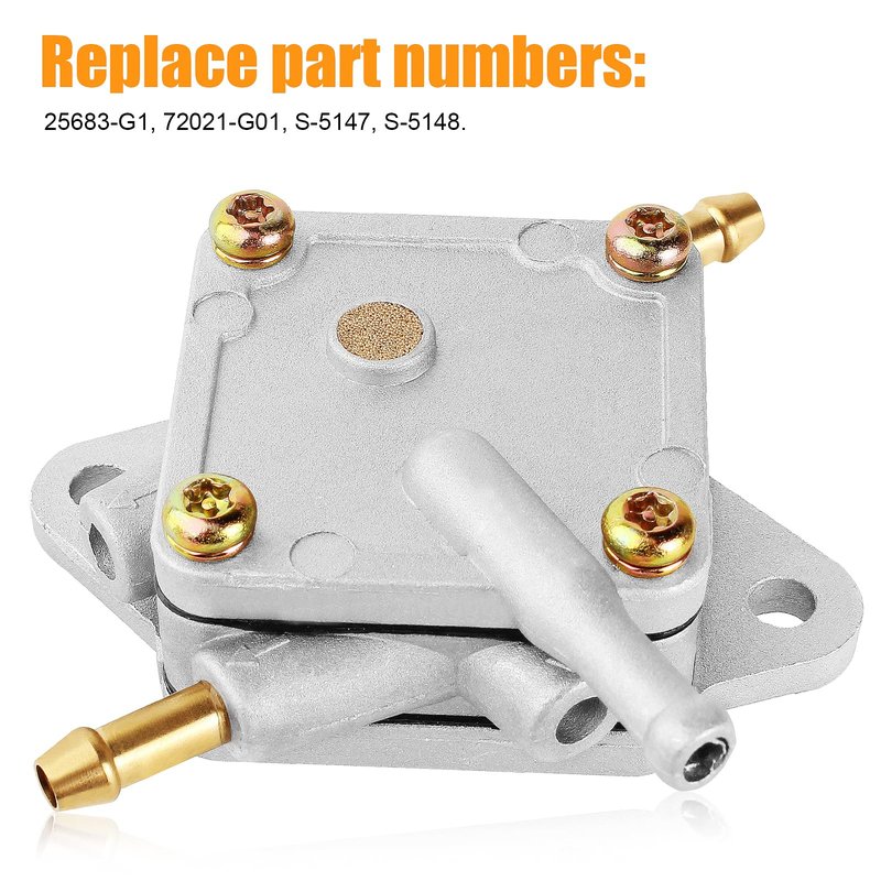 QAZAKY Fuel Pump Compatible with EZGO Golf Cart Club Car 295cc 350cc TXT Medalist Marathon Freedom Workhorse MPT RXV Shuttle ST 72021-G01 25683-G1 S-5147 S-5148 Gas 4-Cycle Robin Engine