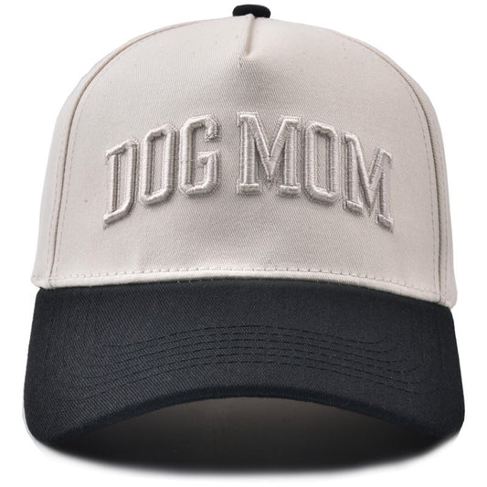 Dog Mom Hat- 3D Embroidered Puppy Mama Hat Adjustable Cotton Baseball Caps for Dog Lovers Black