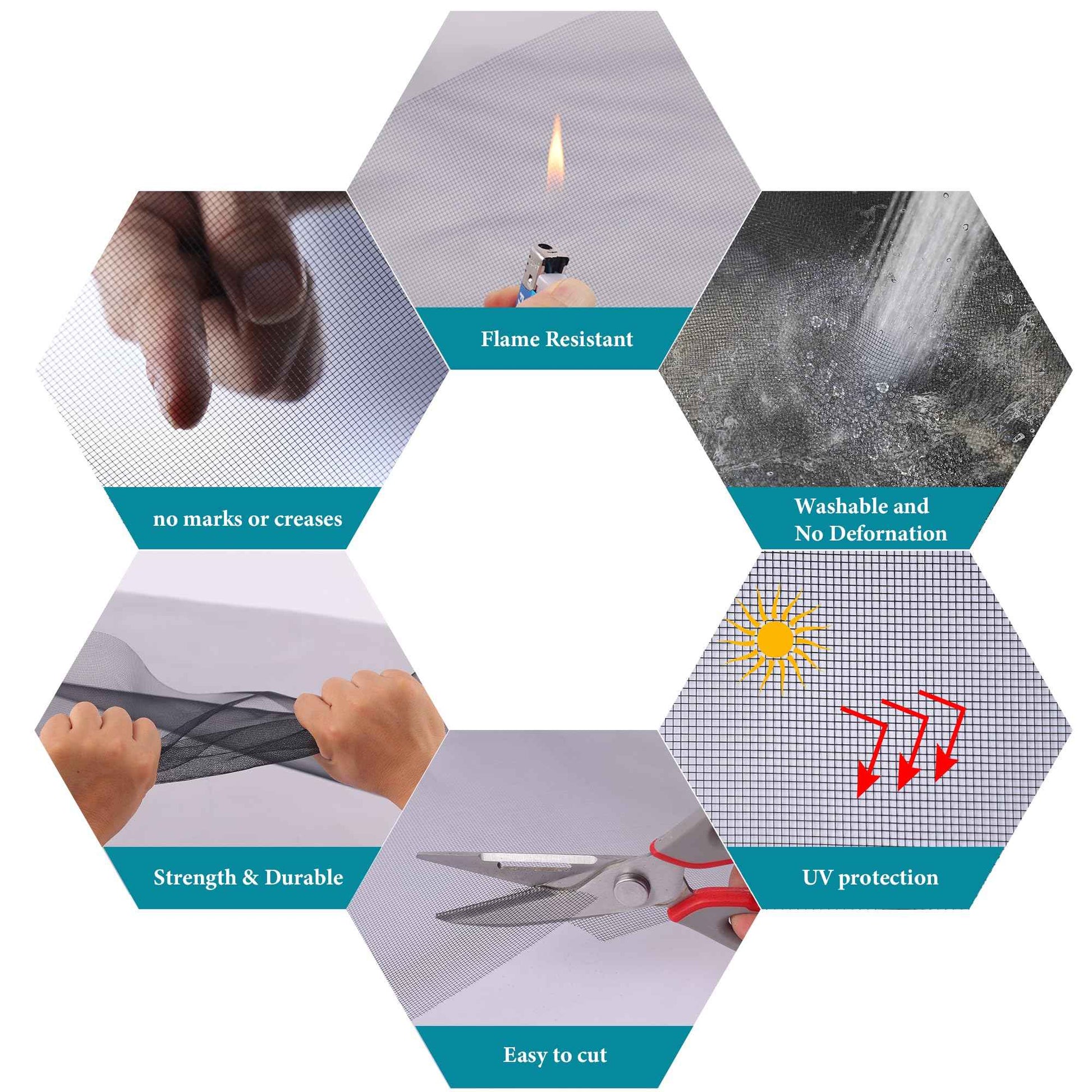 Ailinscn Ultra HD Window Screen – 316 Stainless Steel Durable & High Visibility Screen for Patio, Porch & Pool Areas (36" x84”)