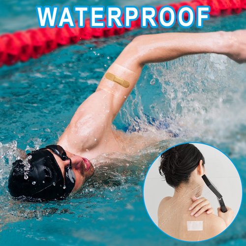 Hion (F.D.A Approved) Tattoo Aftercare Waterproof Bandage Transparent Film Dressing50 Pre-Cut Sheets 10 x 4Inch Tattoo Cover Up Tape Second Skin Adhesive Bandage Wound Cover for Swimming Shower Shield