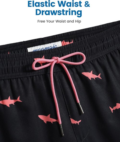 Maamgic Men's Swim Trunks - 2 in 1 Board Shorts with 7-Inch Inseam | Comfortable & Stylish Swimwear