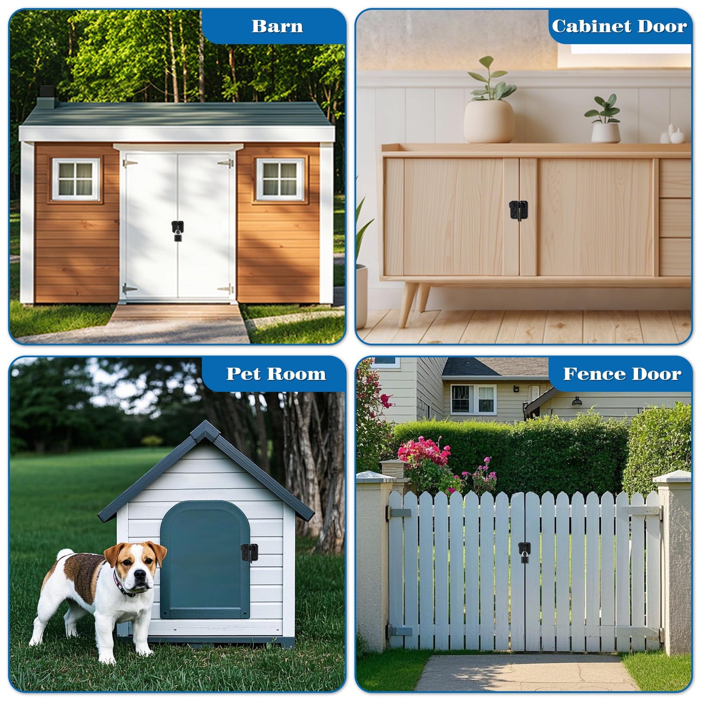 Alise Flip Latch,Gate Latches Slide Bolt Latch Safety Door Lock Catch for Barn Cabinet Pet Cage Fence Bathroom Garage Window,Heavy Duty SUS304 Stainless Steel Gate Hardware Locks,Matte Black,MS5007-B