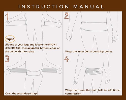 Vriksasana Posture Sacroiliac Hip Belt for Women and Men That Alleviates Sciatic, Pelvic, Lower Back, Leg and Sacral Nerve Pain Caused by Si Joint Dysfunction| Trochanter Brace EXTRA SMALL (Petite, Black)