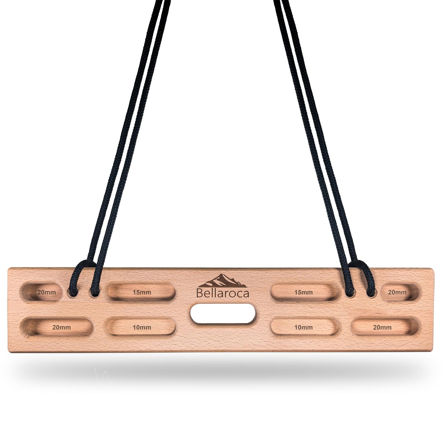 Bellaroca® Portable Hangboard Hexagons for Rock Climbing – Set of 2 Wood Climbing Fingerboards with 10+ Grip Combinations, Pinch and Crimp Holds for Bouldering and Finger Strength Training