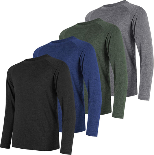 Skiennix Long Sleeve Men's Shirt - Quick Dry Moisture-Wicking Sun Protection Tee