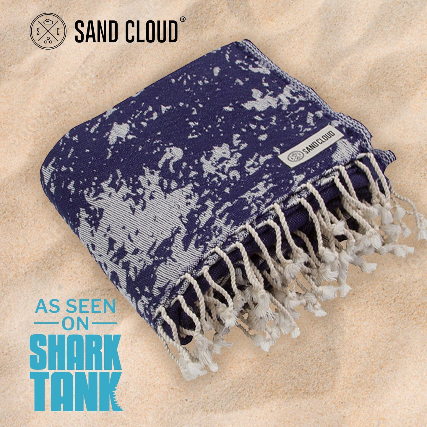 Sand Cloud Turkish Beach Towel - Sand Resistant & Quick Dry - Large