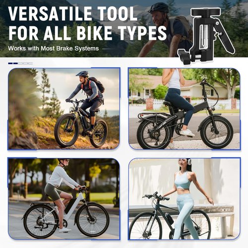 2-in-1 Hose Cutter & Needle Driver Tool for Bicycle Hydraulic Brake Repair, Lightweight Aluminum Alloy with Plastic Handle, MTB Road Bike Oil Line Cutting and Fitting Installation Tool