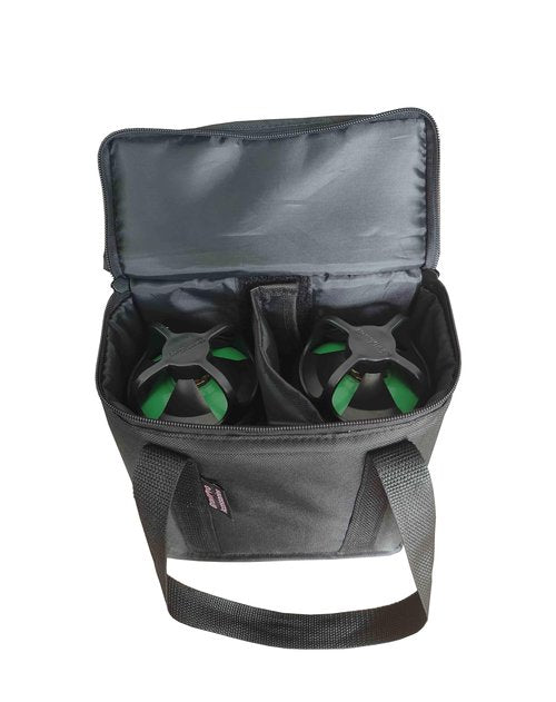 BroilPro Propane Tank Bag for 2-Pack 1 lb Refillable Cylinders - Waterproof 600D PVC Polyester | Mini Gas Tank Case, Camping Cooking Accessories (Fits 16.04 oz Tanks)