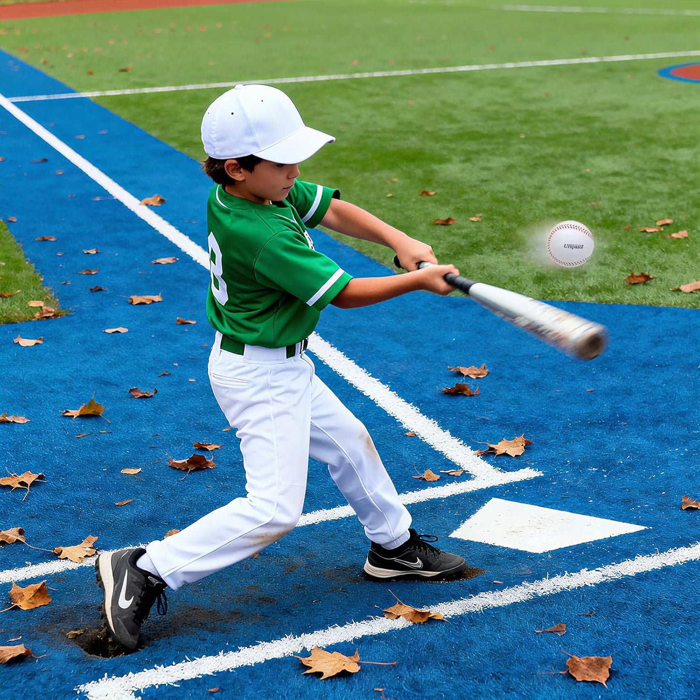 Urspasol 12-Inch Soft Foam Practice Softballs - Oversized Baseballs with Mesh Bag for Safe Training