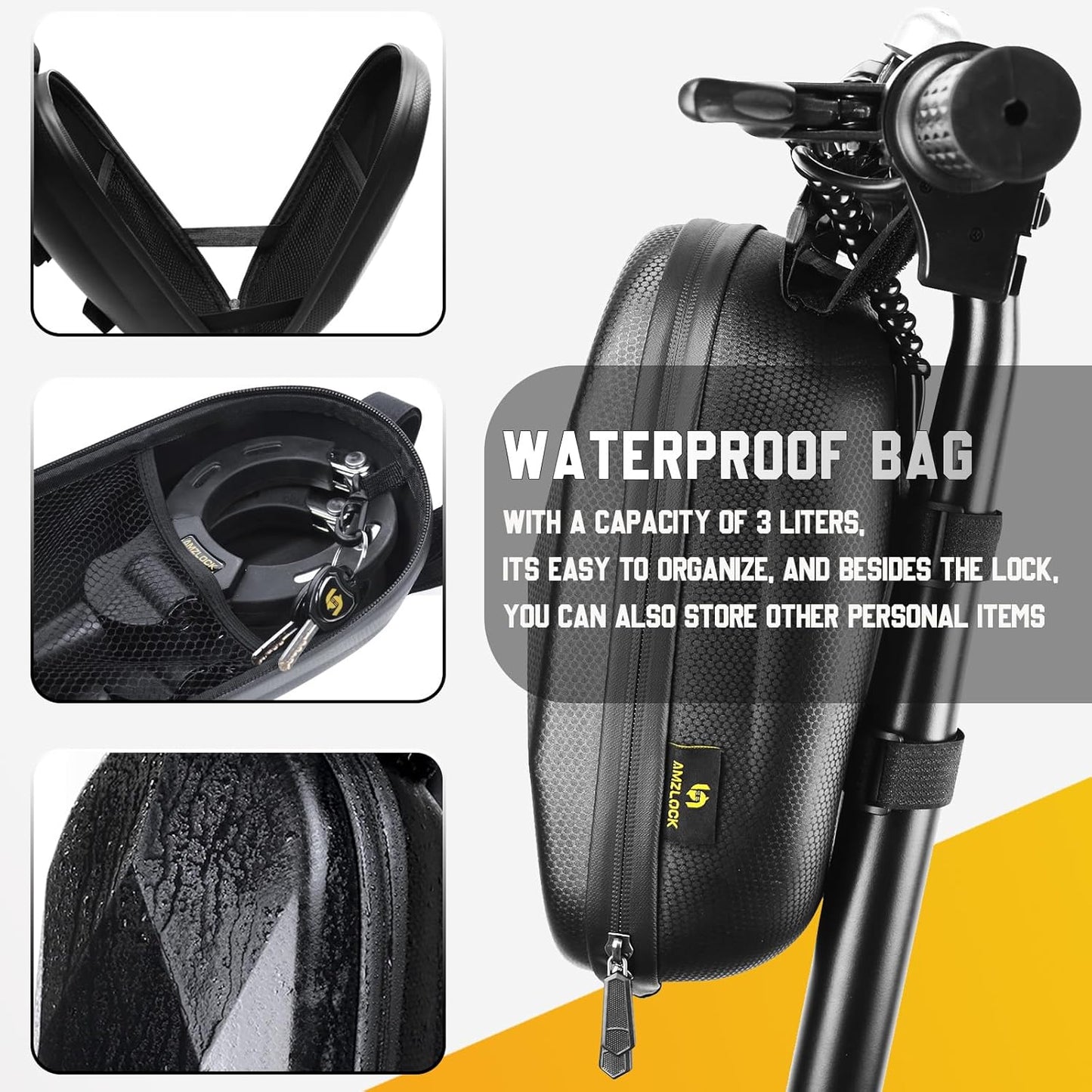 Skiennix Heavy-Duty Scooter Lock - 5/16" Anti-Theft Chain for Electric Scooters, E-Bikes & Bicycles | 29.5" (75cm)