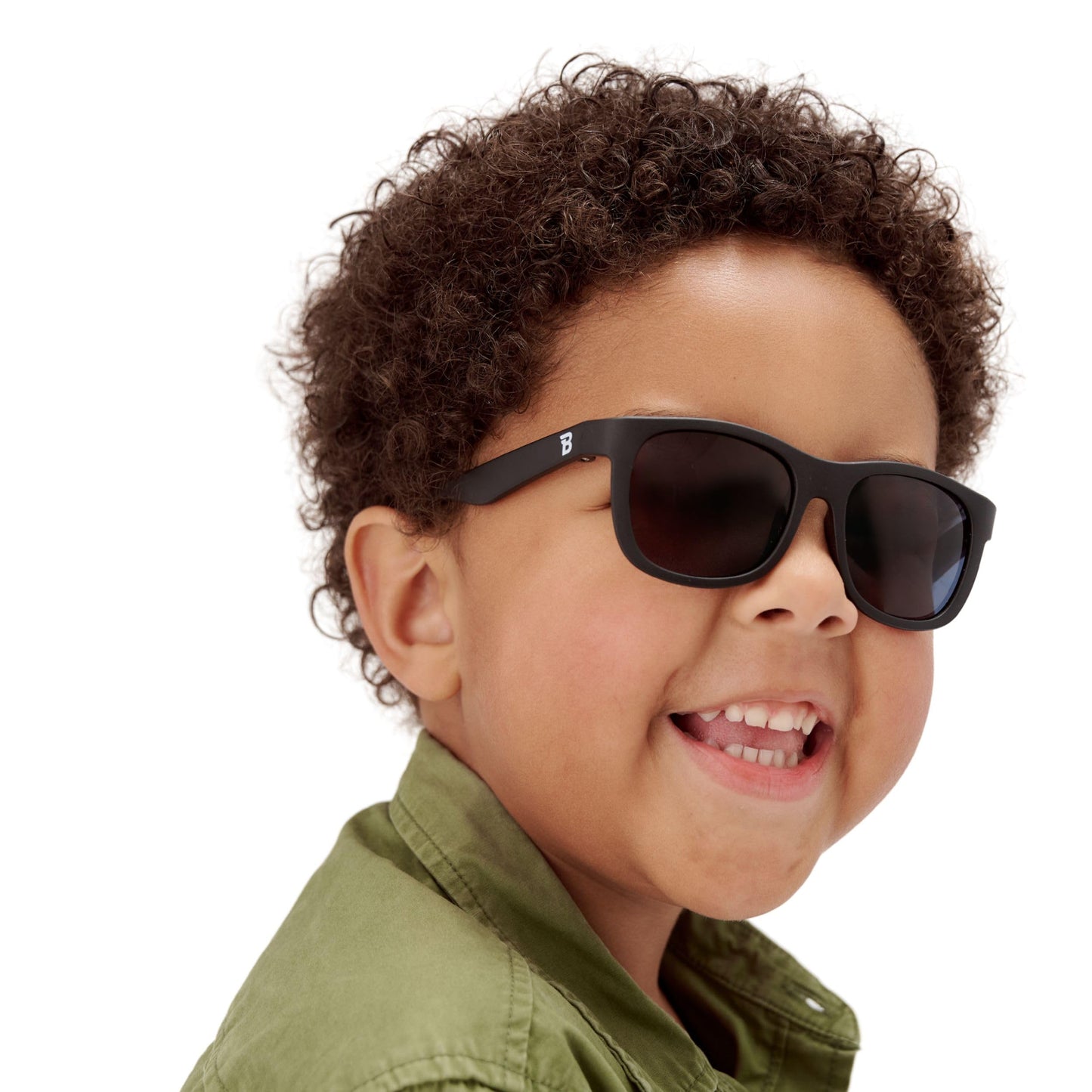 Babiators Baby Navigators - Original Jet Black Kid's Sunglasses | UV Protection, Ages 0-1 | Babies & Toddlers | UV Protection, Durable, Bendable, and Baby Proof
