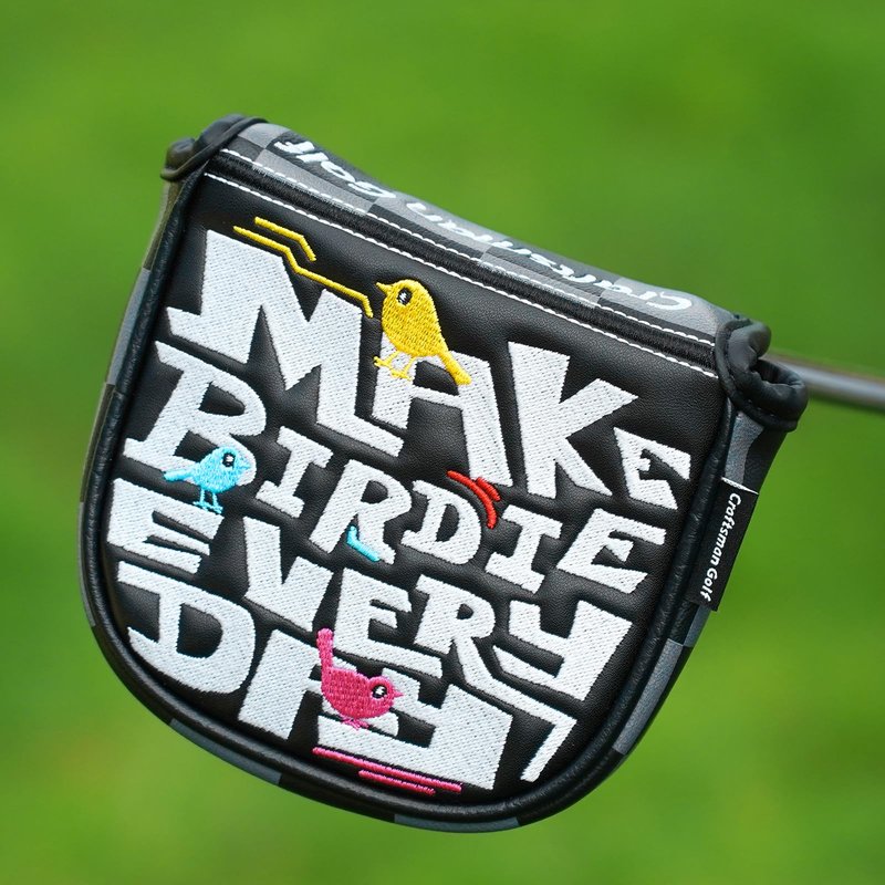 Golf Head Covers Birdie Mallet Putter Cover Headcover Magnetic Closure for Taylormade Spider