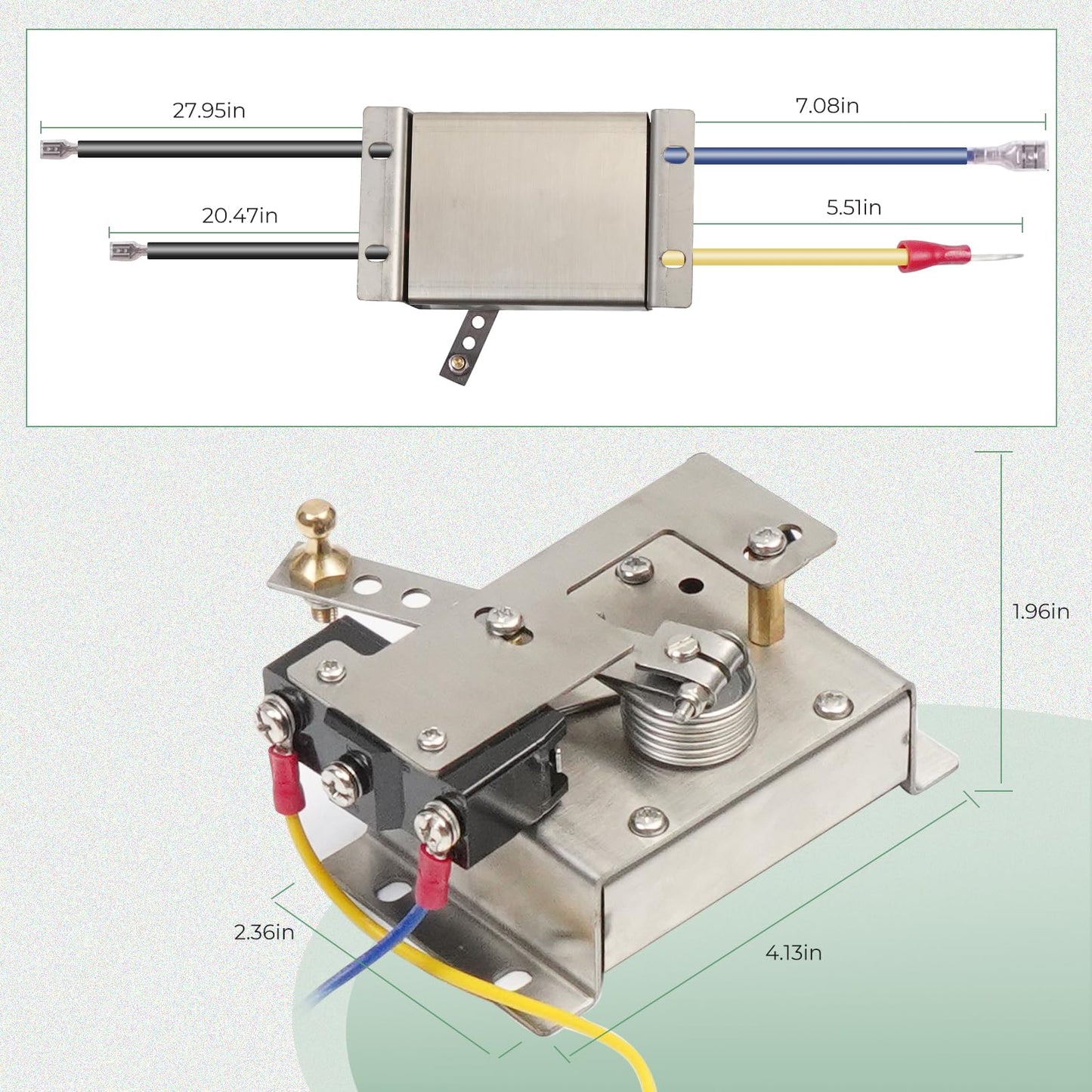 Dexepe Pot Box Potentiometer Throttle EV with Micro Switch Compatible with EZGO Marathon 1990-1994 Electric Golf Cart Replace 27094G01 27094-G01IC 27094-G01 25399-G1 25399G1 25267-G2 25267G2
