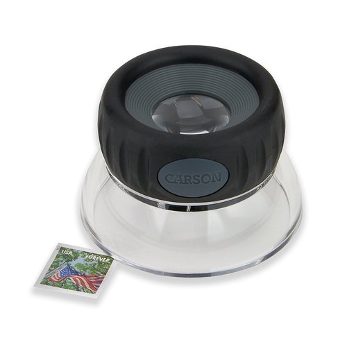 Carson LumiLoupe Plus 10.5x Power Focusable Stand Loupe Magnifier (LO-10)