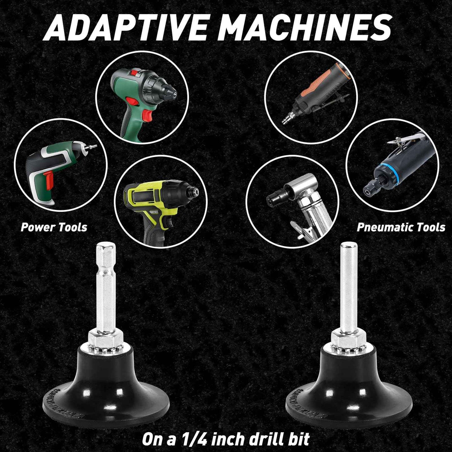 33 Pcs Diamond Sanding Discs Set, 2" Quick Change Easy Strip Wheels for Drill Die Grinder Accessories, Paint Remover Tool for Rust, Oxidation, Paint Removal with 1/4" Roll Lock Holder, Mix Color