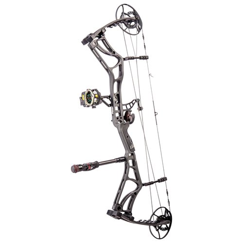Trophy Ridge Hitman Bow Stabilizer, 8", Comes Pre-Assembled with 2 Removable 1oz Weights, Includes Wrist Strap, Mounting Bar, and Colored Rings, Silent Pursuit, Quick Connect and Disconnect System