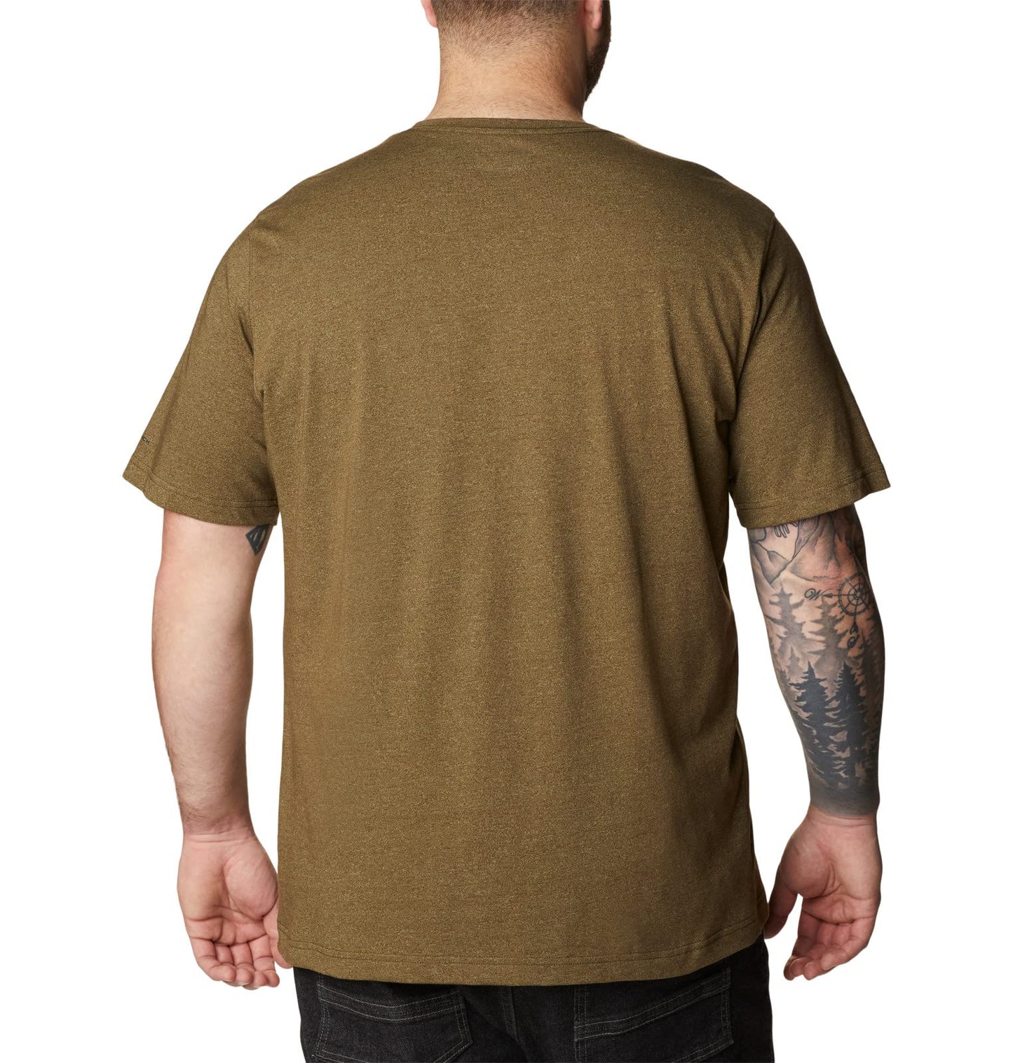 Columbia Men's Thistletown Hills Short Sleeve, Olive Green/Savory, 3X Big