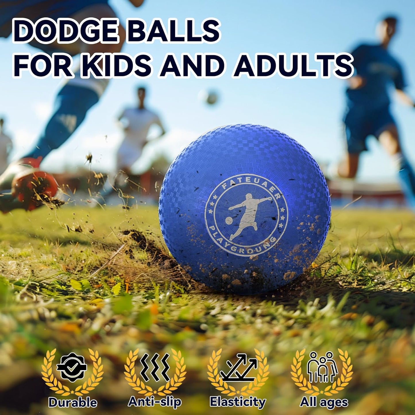 Skiennix 10-Inch Kickball Set - Playground Ball with Carrying Bag for Kids & Adults | Outdoor Fun