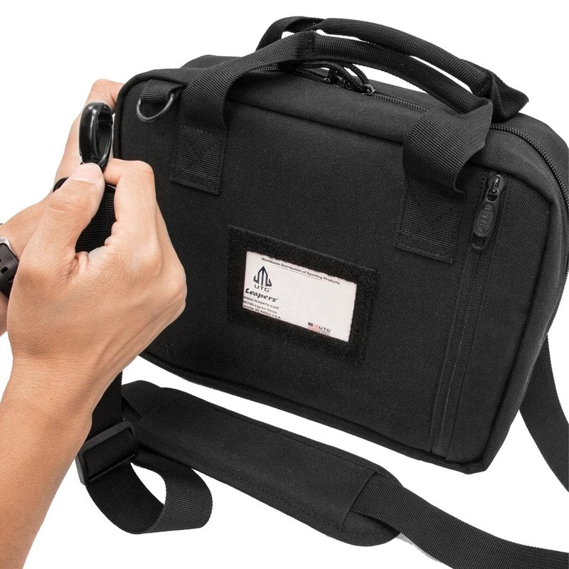 UTG Competition Shooter's Double Pistol Case, Black