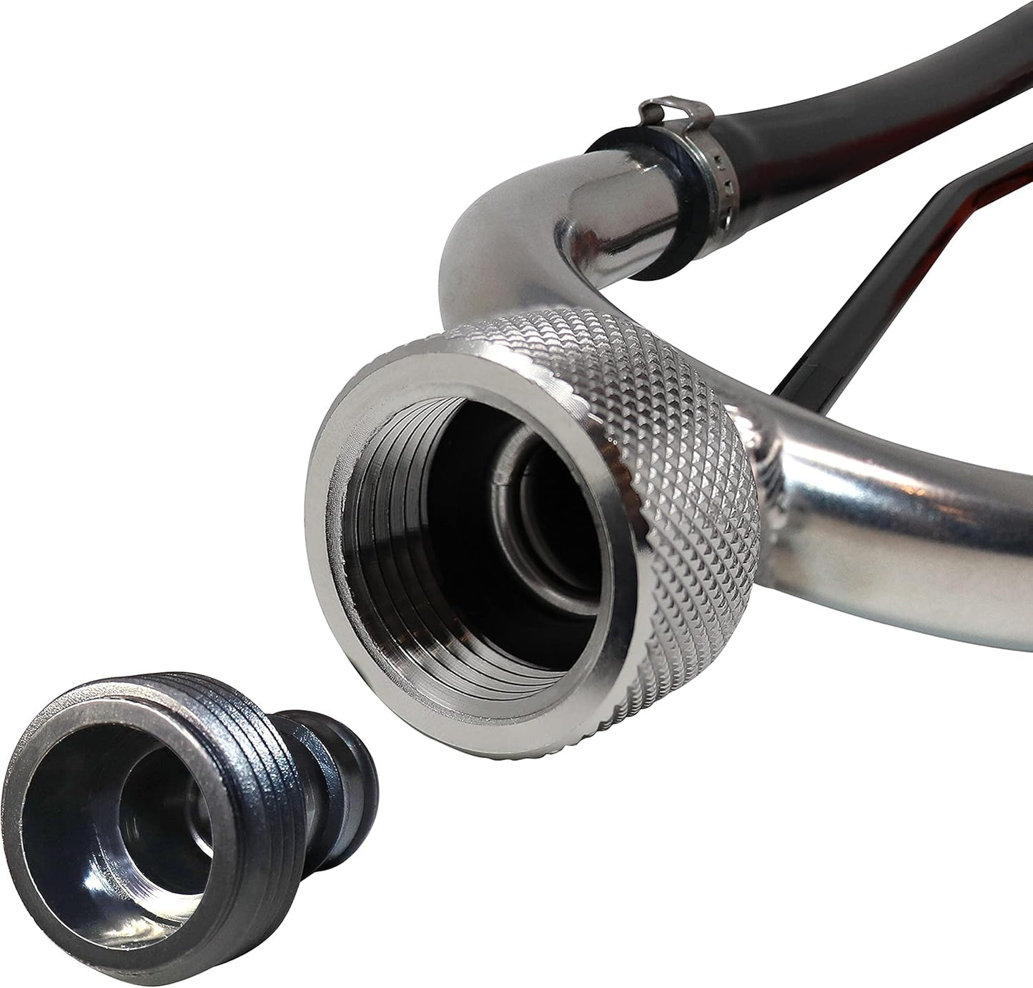 Steel Dual Feed Muff Style Boat Motor Flusher - Heavy Duty Design for Antifreeze Winterization | 5/8 Inch Hose Connection