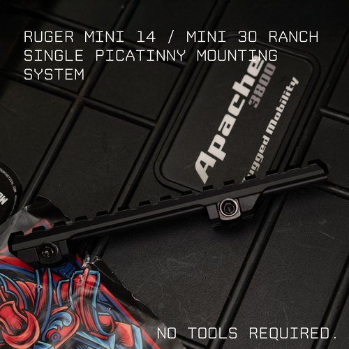 Monstrum Single Picatinny Rail Mount Compatible with Ruger Mini 14 / Mini 30 Ranch