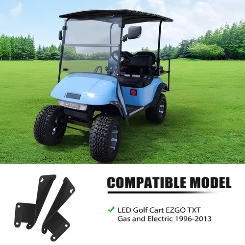 Orle Oko Golf Cart Brackets for EZGO TXT Headlight Bar,LED Golf Carr Light Bar w/ Brackets