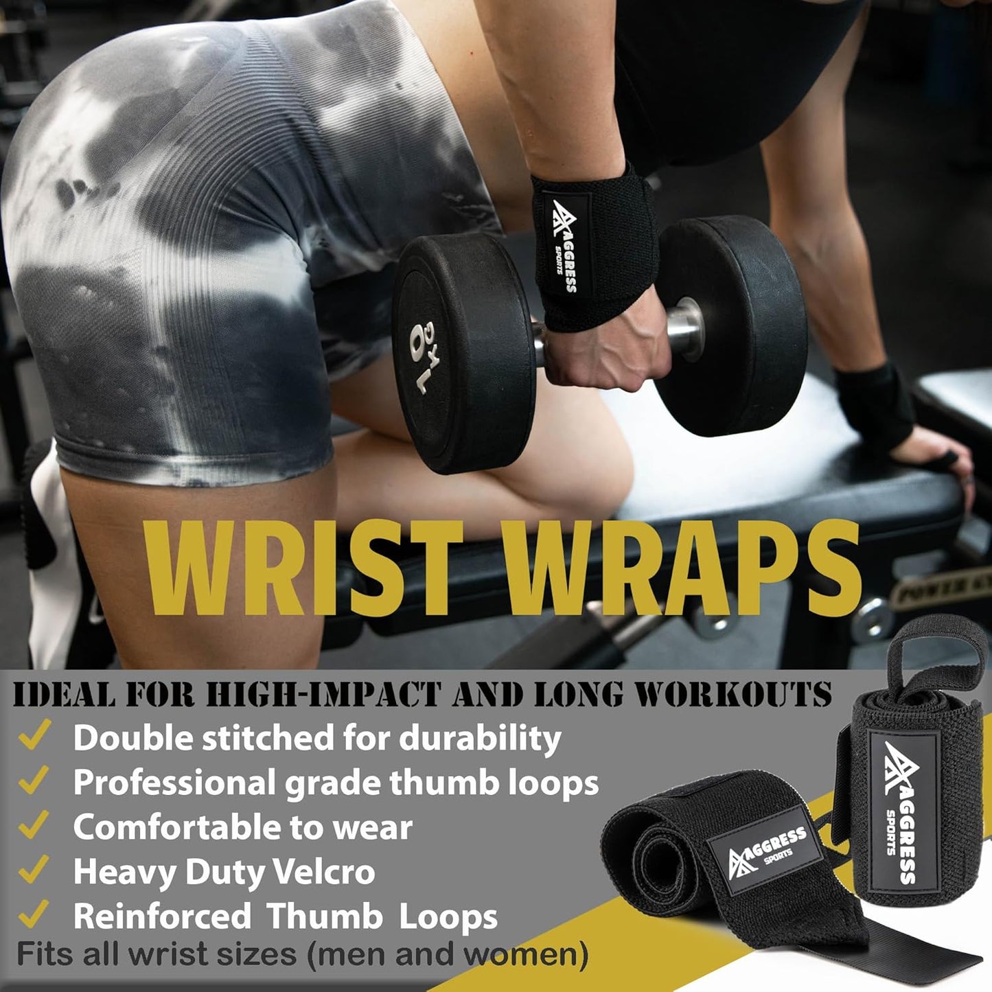 Premium Barbell Pad Set - Hip Thrust & Squat Pad with Ankle Straps, Resistance Bands & Carry Bag