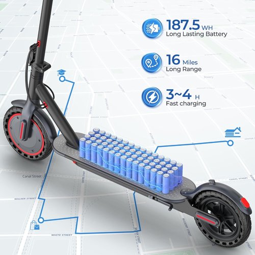 Maxshot Electric Scooter - High-Speed Folding Escooter for Adults & Kids | 8.5"/10"/14" Tires, 50 Miles Range