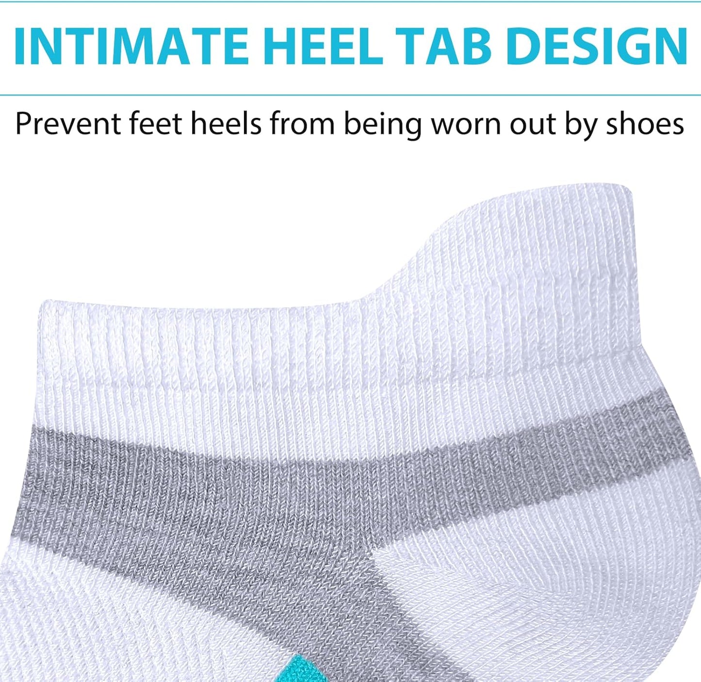 Shnn Women's Ankle Socks - Lightweight & Breathable Low Cut Design | 10/15 Pairs with Heel Tab