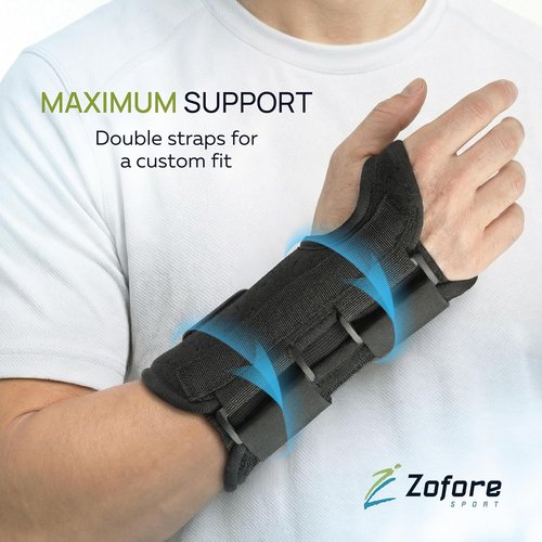 Carpal Tunnel Wrist Brace by [Brand Name] - Supportive 2-Strap Design with Metal Splint | Relieves Pain & Aids Recovery - Right (L/XL)