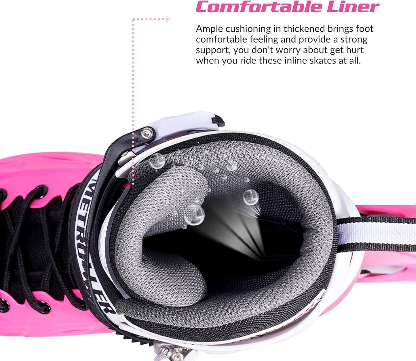 Metroller Inline Skates - Adjustable Sizes for Kids & Adults | Light-Up Wheels for Fun & Safety