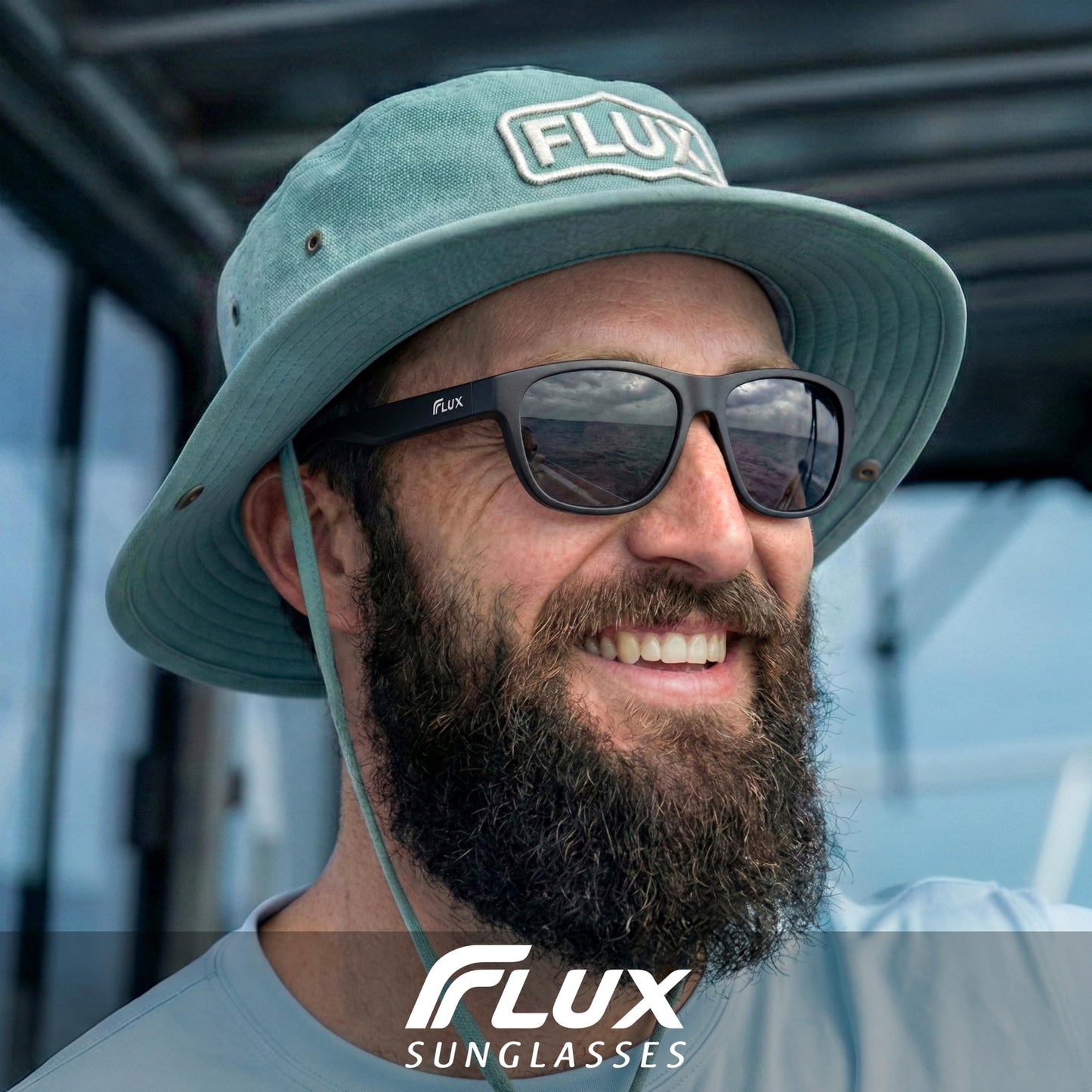 Flux Soleado Polarized Sunglasses for Men, Durable TR90 Frame, Secure Non-Slip Fit