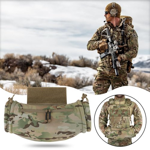 PETAC GEAR Tactical Hand Warmer Muff,Portable Drop Waist Handwarmer Pouch for Hunting Golf Camping Fishing, Hiking, Football Winter Outdoor. (MC, One Size fits Most)