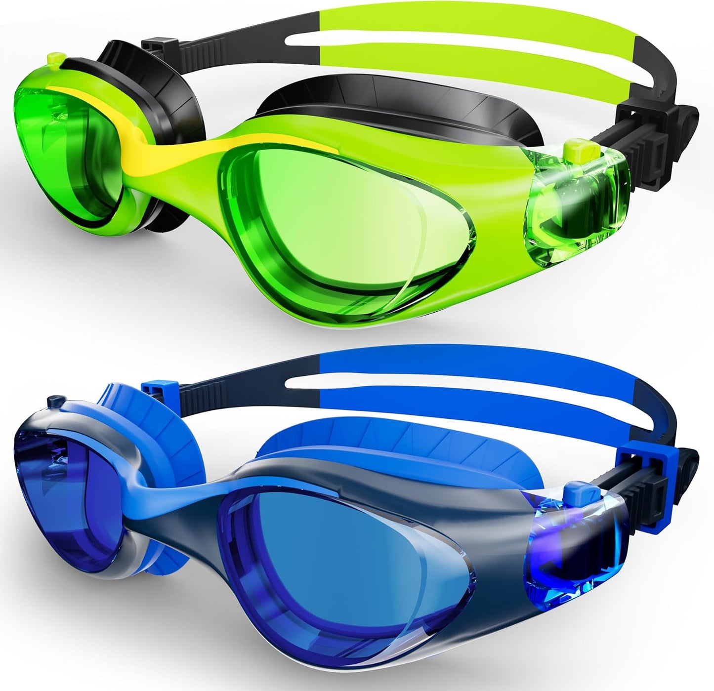 Skiennix Swim Goggles for Kids | Anti-Fog UV Protection & Leakproof Design, Ages 6-14