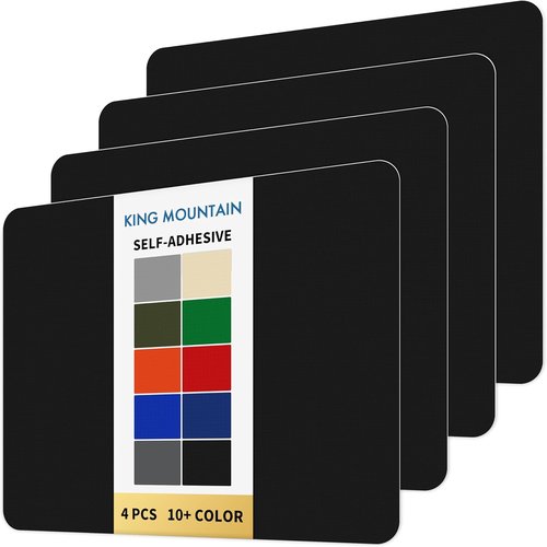 KING MOUNTAIN Self-Adhesive Nylon Fabric Repair Patch - Waterproof 9x11 Inches Kit for Jackets, Tents & Gear (Black)