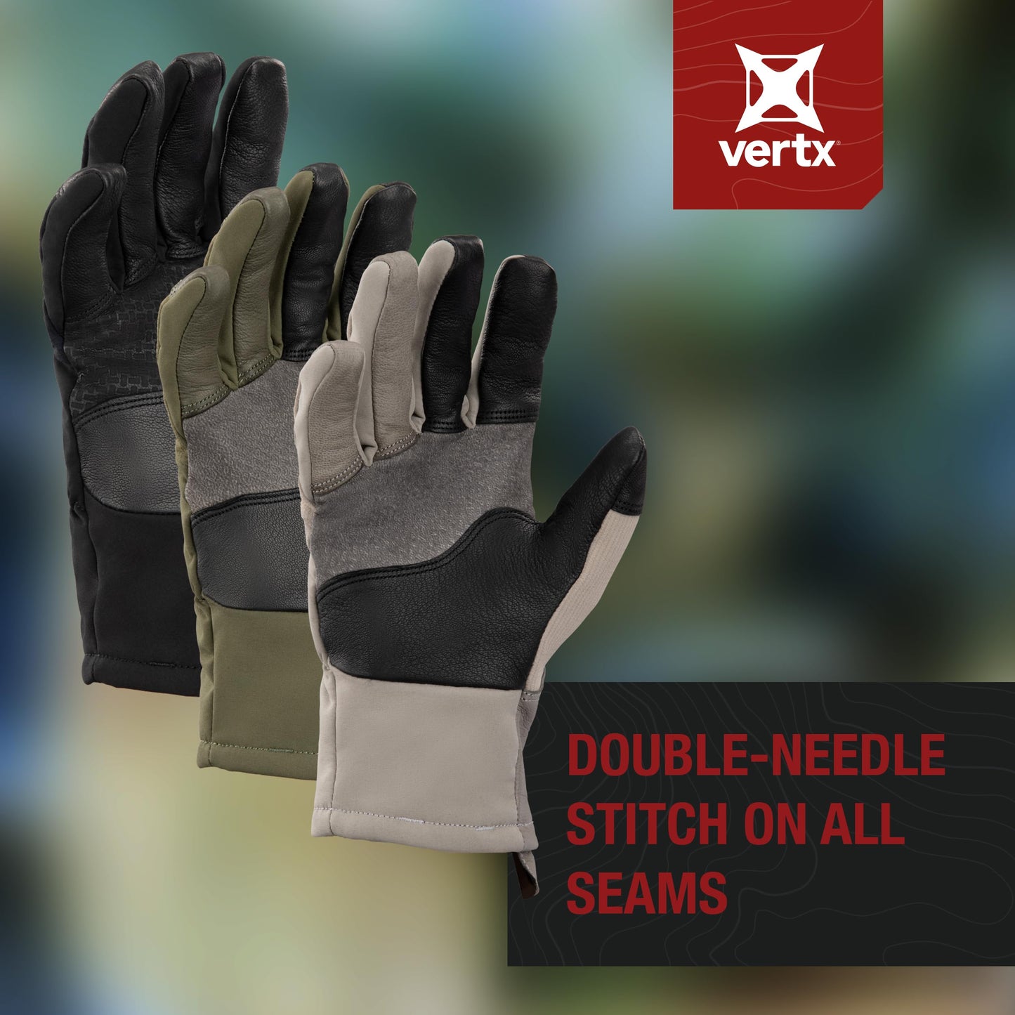 Vertx Crisp Action Mens Tactical Gloves, Water Resistant Breathable Gloves for Hunting Survival Outdoor Gear, It's Black - X-Large