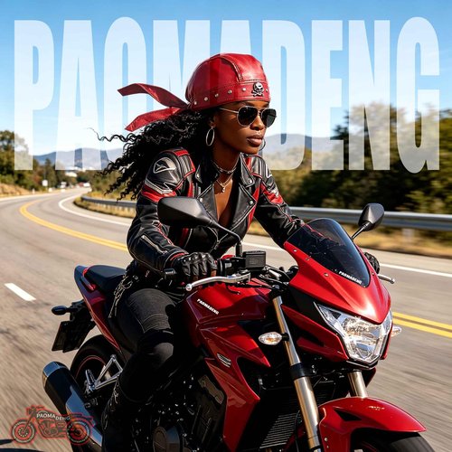 Biker Rock Bandana Doo Do Rag Headwrap Punk Skull Cap Du Rag Red Unisex (Red)